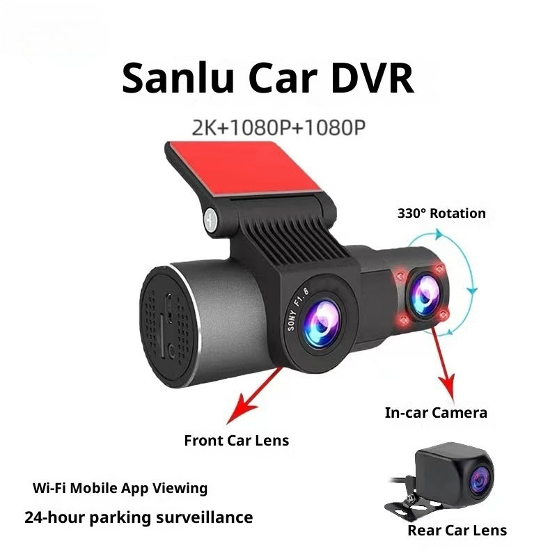 In-car Dual-lens WiFi Dash Cam