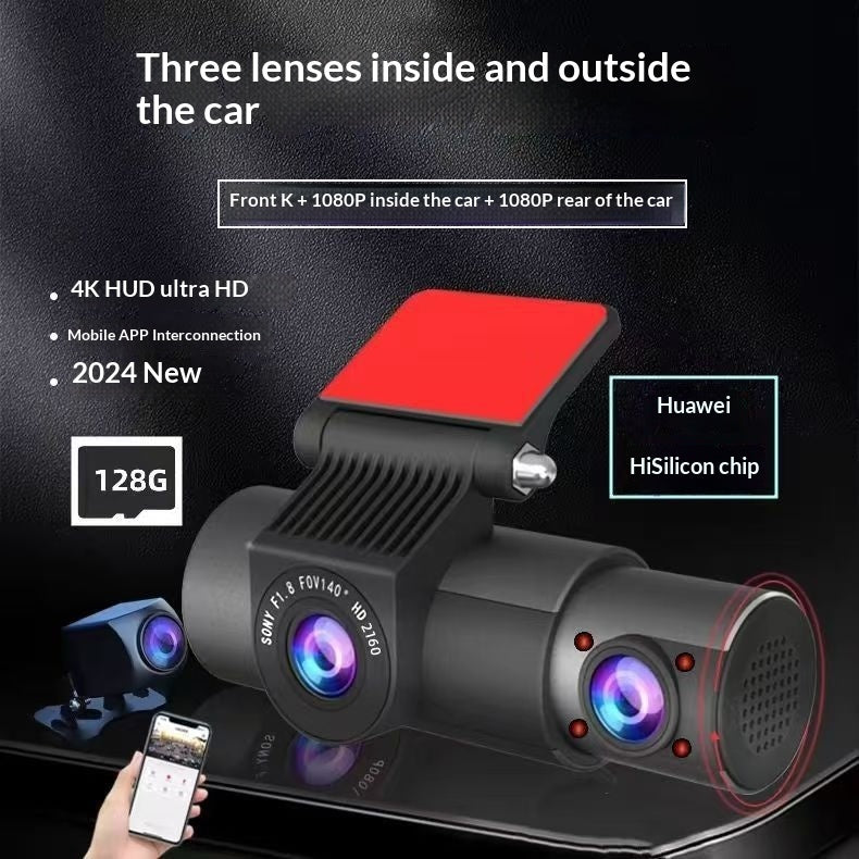 In-car Dual-lens WiFi Dash Cam