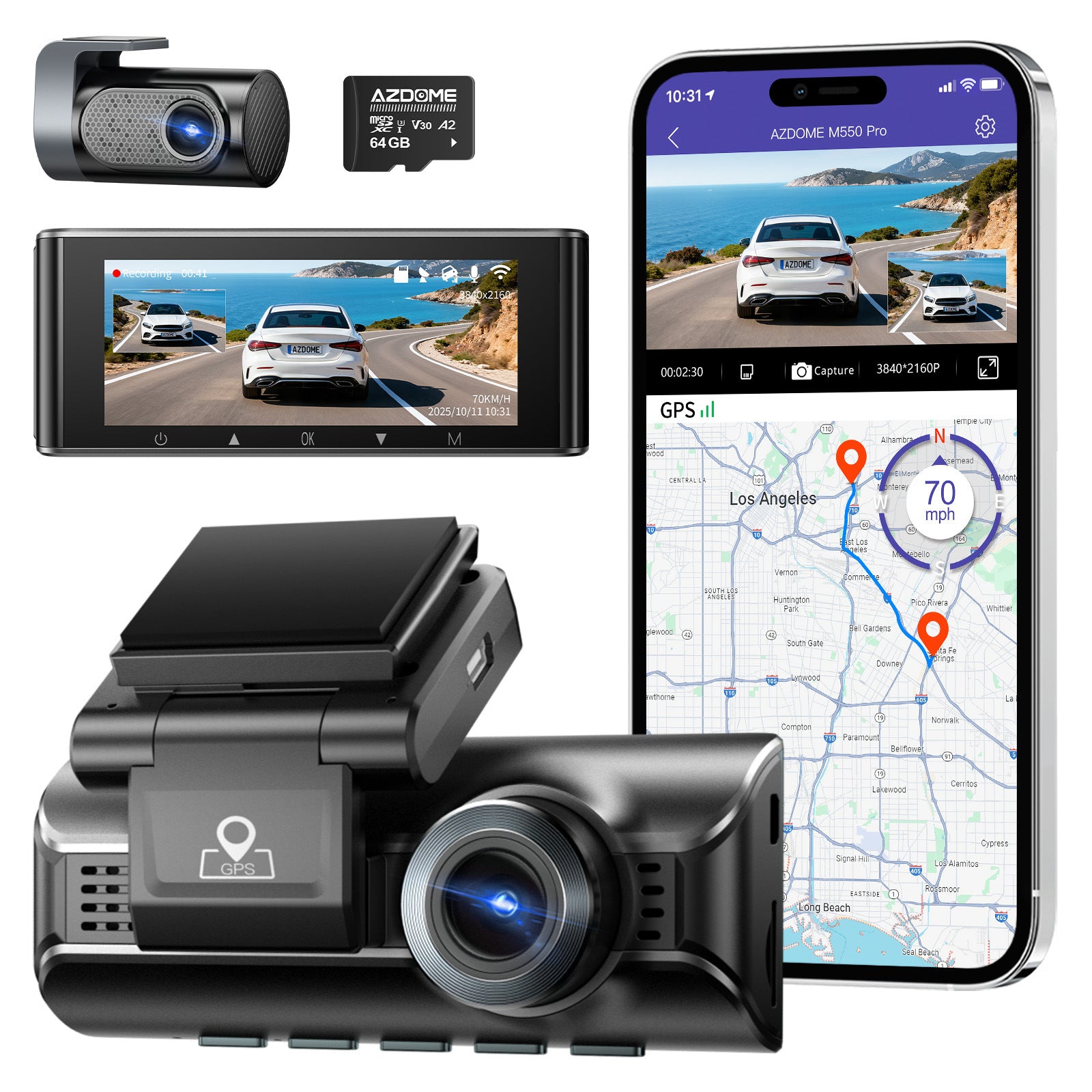 M550PRO HD 4K Dash Cam