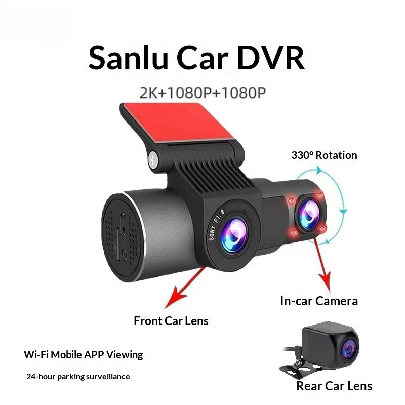In-car Dual-lens WiFi Dash Cam