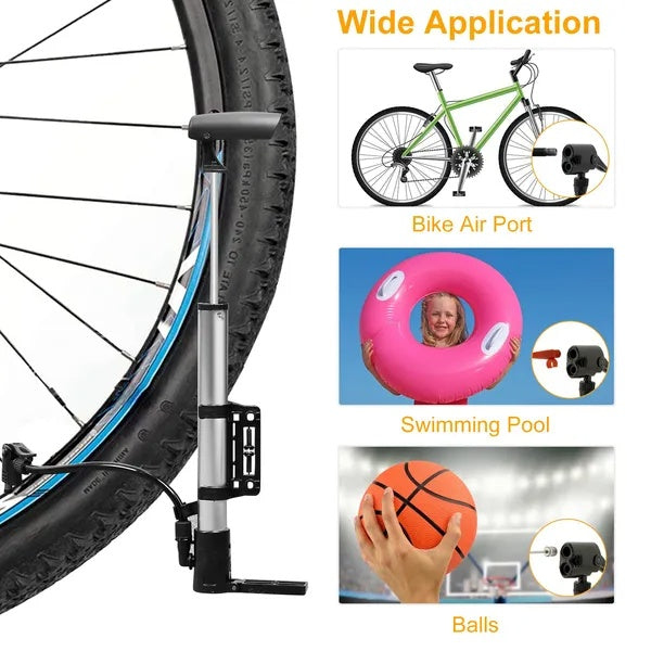 Mini Bike  Portable Bicycle Tire Inflator Ball Air Frame For Mountain Road Bike